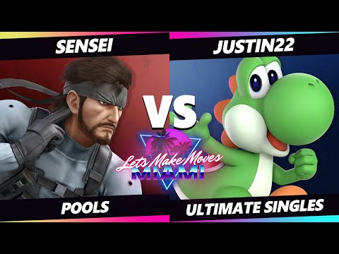 Let's Make Moves Miami - Sensei (Snake) Vs. Justin22 (Yoshi) SSBU Ultimate Tournament