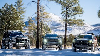 Extreme Snow Camping with Chevy Colorado, Ranger Raptor & 4th Gen Tacoma