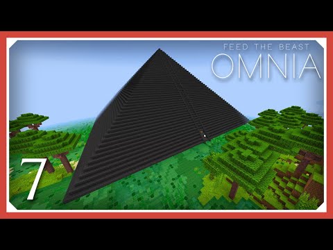 FTB Omnia | Building A Pyramid Bad w/ RFTools Builder! | E07 Minecraft 1.15.2 Modpack