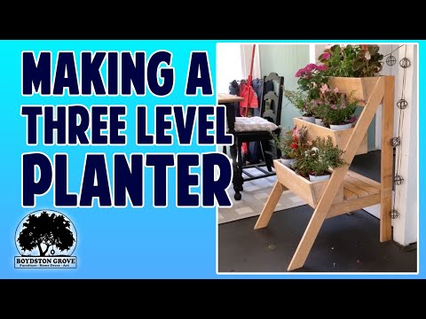Making A Three level Planter From Fence Pickets / Easy Woodworking Project