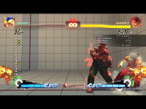 SSF4 AE v2012 - Evil Ryu - Safe Jump Setup on Yun