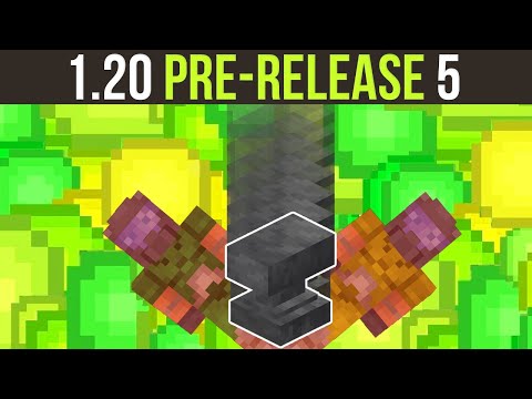 Minecraft 1.20 Pre-Release 5 - Rejoice! The Pains Of Anvil Death Reduced...