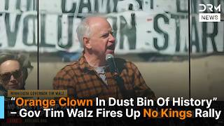 Powerful Address: Minnesota Governor Tim Walz Speaks At " NO KINGS" Rally| DRM News | AC1F