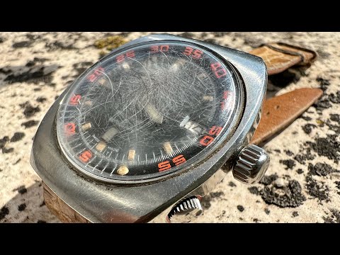 Frankenstein Watch restoration ASMR 1960s dive watch