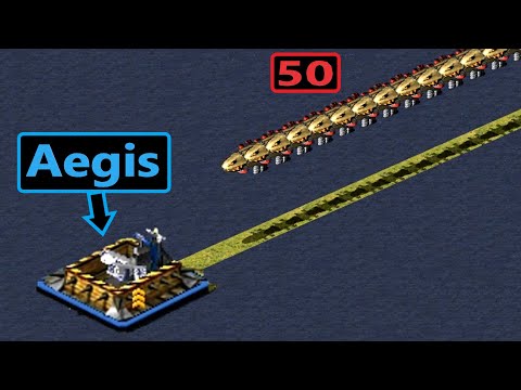 Aegis in Bunker vs 50 Kirovs - Red Alert 2