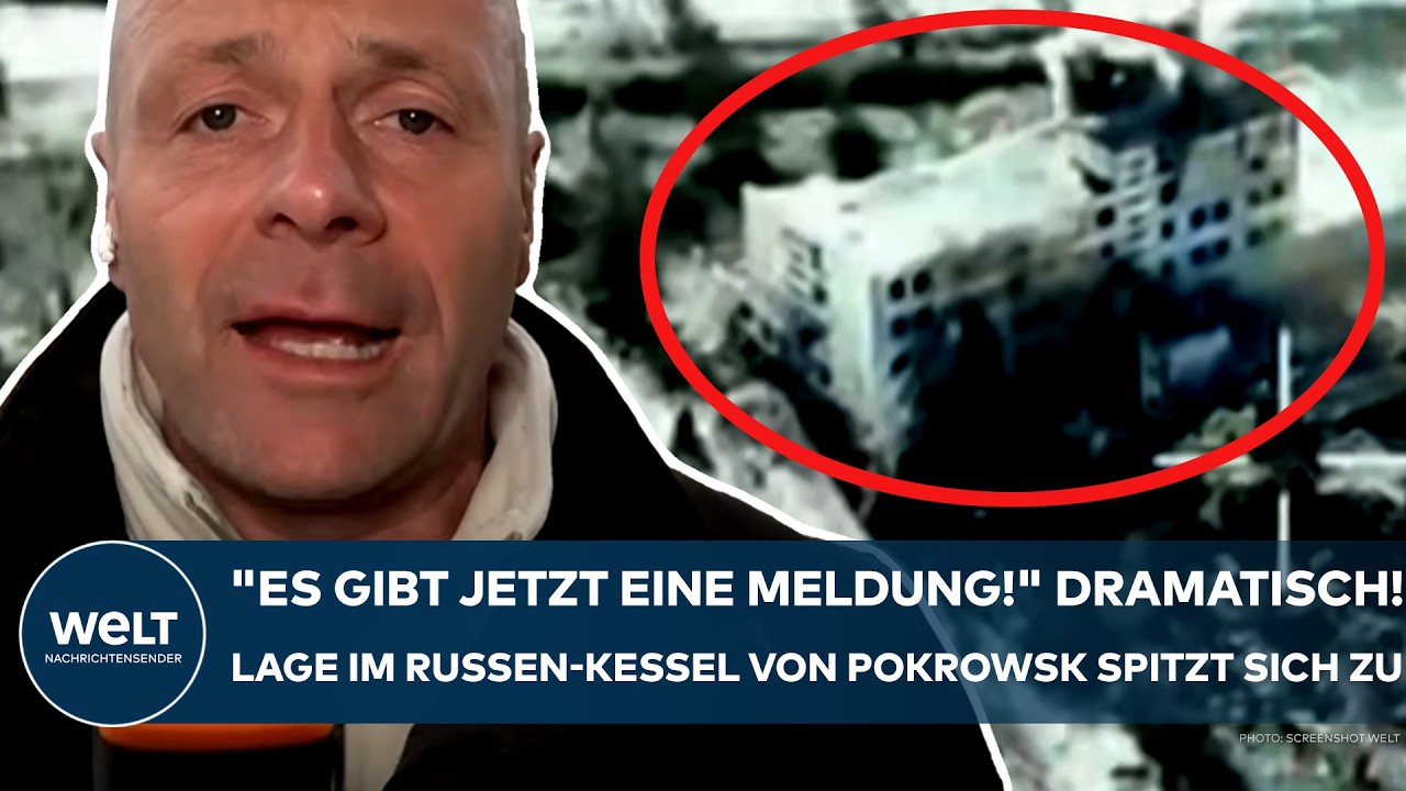 UKRAINE-KRIEG: "Es gibt jetzt eine Meldung!" Dramatisch! Lage im Kessel von Pokrowsk spitzt sich zu!