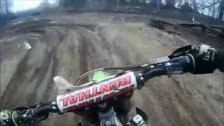 preview picture of video 'KXF 450 at Enduro and motocross track at catterick village (chest cam)'