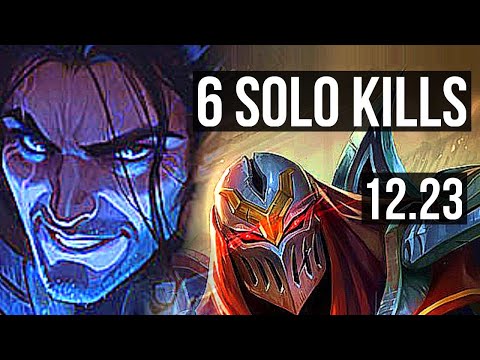 SYLAS vs ZED (MID) | 71% winrate, 6 solo kills, Dominating | KR Diamond | 12.23