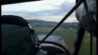 preview picture of video 'With an old Army Cub from Frosta to Skogn Airfield'