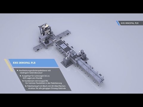 Hochleistungspalettierer KHS Innopal PLR mit niedrigem Zulauf für mehr Effizienz und Verfügbarkeit