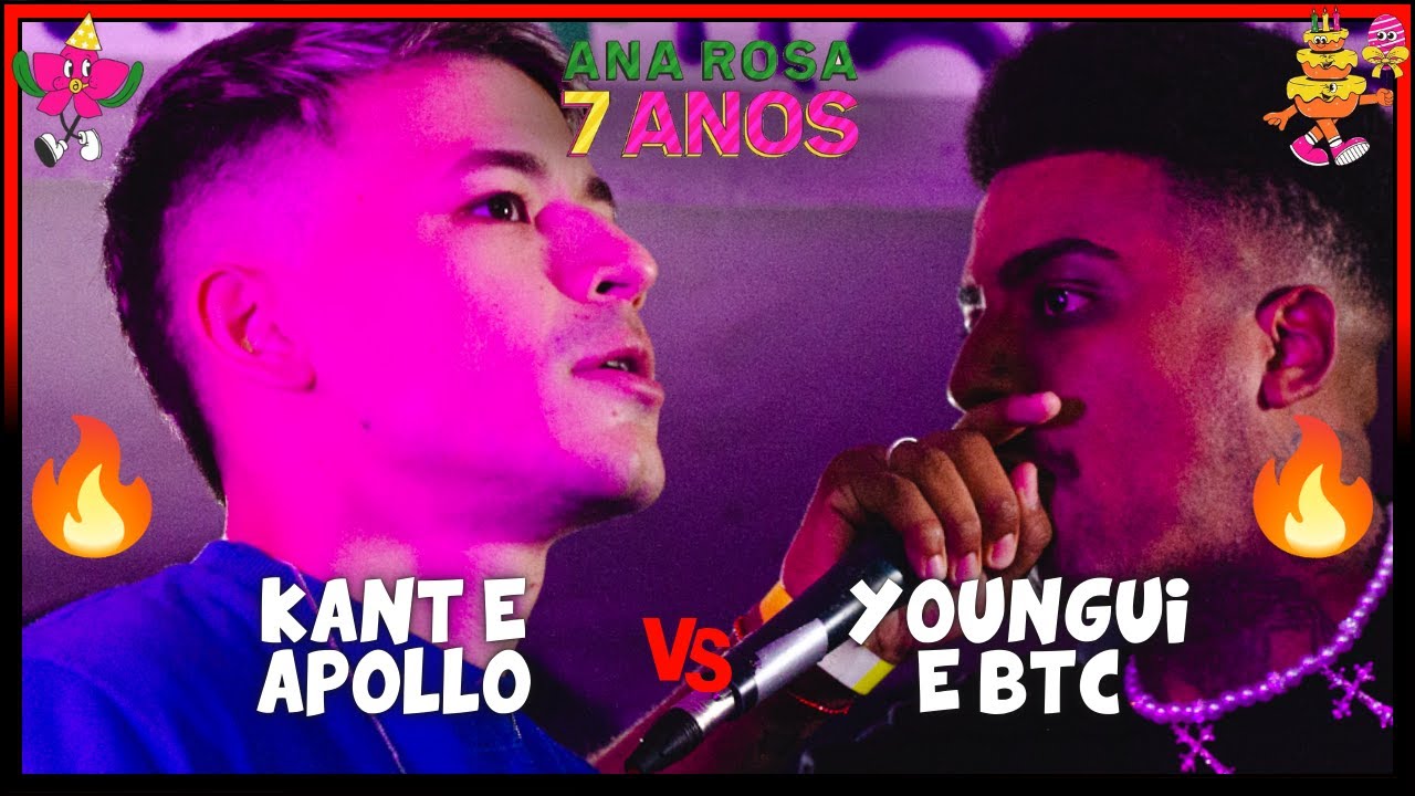 (ACIRRADO!! 🔥🔥) Kant e Apollo x Youngui e BTC (RS) | 1FASE | BATALHA DO ANA ROSA 7 ANOS