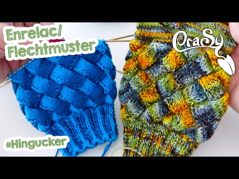 Entrelac /- Flechtmuster in Runden z b  für Socken