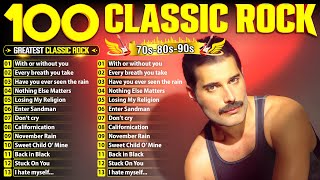 Download lagu Top 100 Classic Rock Songs 70s 80s 90s 🔥 Queen, Aerosmith, Nirvana, ACDC, Bon Jovi, Scorpions, U2 mp3