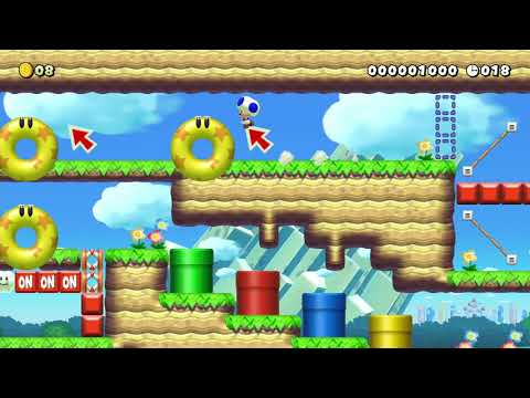 地上を走れ! ground of speedrun!   50sec by くするど - Super Mario Maker 2 - No Commentary 1bz