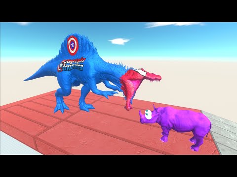 CAPTAIN SPINOSAURUS DEATH CLIMB - Animal Revolt Battle Simulator