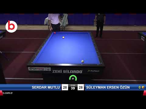 SERDAR MUTLU & SÜLEYMAN ERSEN ÖZÜN Bilardo Maçı - 2019 TÜRKİYE KUPASI 2.ETAP ERKEKLER-6.ÖN ELEME