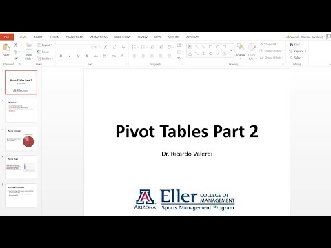 Pivot Tables Part 2 - Pareto charts thumbnail