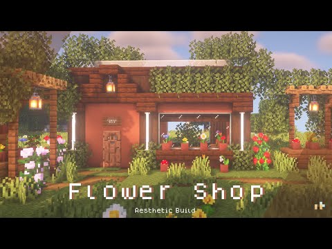 Minecraft: How To Build a Flower Shop 💐🌷 - Flower Store  | Snishinka