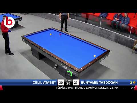 CELİL ATABEY & BÜNYAMİN TAŞDOĞAN Bilardo Maçı - 2021 TÜRKİYE ŞAMPİYONASI 2.ETAP-10.TUR