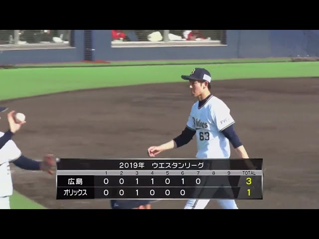 【ファーム】バファローズ・山崎颯 7回3失点の投球でまとめる 2019/4/5 B-C(ファーム)