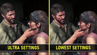 The Last of Us Part 1 PC - ULTRA MAX vs LOW - Graphics and Performance Framerate Comparison