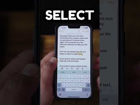 Selecting Text on iPhone 📱#easymethod #frustrationfree #tips #helpingothers #ios #ios16 #apple