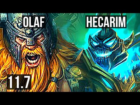 OLAF vs HECARIM (JUNGLE) | 3/0/6, 71% winrate | TR Master | v11.7