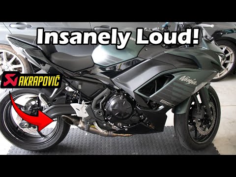 Installing An Akrapovic Exhaust On My Ninja 650 (INSANELY LOUD!)