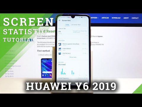 How to Check Total Screen Time in Huawei Y6 2019 - Digital Balance Checkup