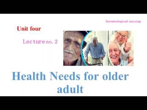 Gerontological Nursing Unit 1 overview of gerontology aspect نظرة عامة عن علم الشيخوخة