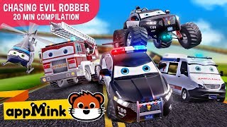 Download lagu #appMink kids cartoon β Police Car, Fire Truck & Garbage Truck Chasing Evil Bus mp3 Download lagu #appMink kids cartoon β Police Car, Fire Truck & Garbage Truck Chasing Evil Bus mp3