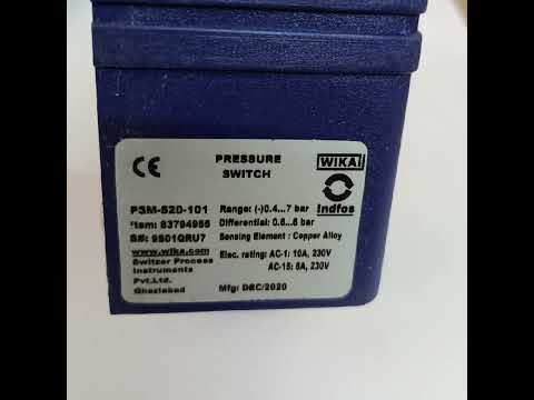 WIKA Pressure Switch For Industrial Applications Model PSM-520
