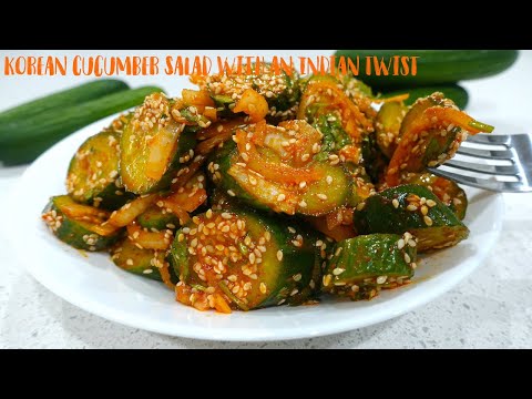 Trending Korean Cucumber Salad With an Indian Twist โข Viral Cucumber Salad Recipe โข Sangeeta's World
