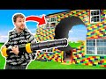 MY LEGO HOUSE EXPLODED BY A CANNON!