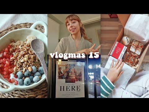 VLOGMAS 15 l Mi caja de Navidad, granola sin avena, vemos Here en el cine y chili sin carne