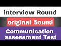 Communication Assessment Test Original Video Accenture Communication Test Real Voice