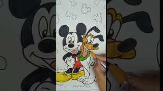 Mickey Mouse Coloring #eihaworld #coloringpages #drawing #mickeymouse #mickeymousecoloring #forkids