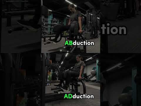 Abduction Vs adduction #beginnersfitness #glutes #adductors #abductors