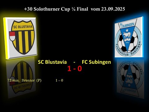 +30 Senioren Solothurner Cup 1 / 4 Final  SC Blustavia  -  FC Subingen