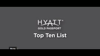 Top 10 Reasons to Vote Hyatt Gold Passport in This Year's Freddie's