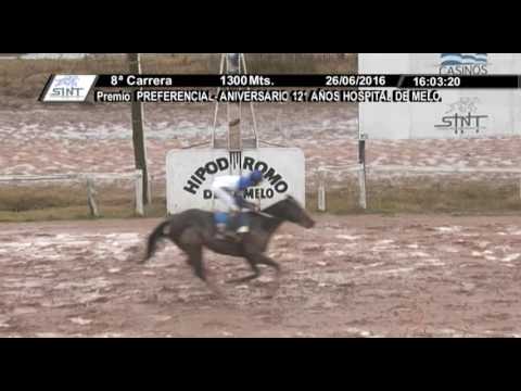 26/06/2016 – Hipodromo Melo – Carr 8 – PREFERENCIAL- ANIVERSARIO 121 AÑOS HOSPITAL DE MELO