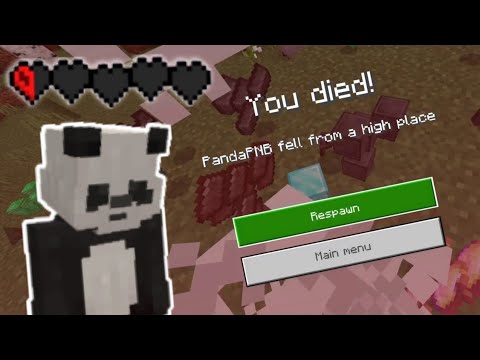 Peter Panda: CRAZY REACTION to Dying in Minecraft Hardcore!