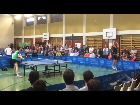 insane table tennis point!