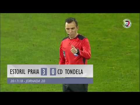 Resumo Estoril 3-0 Tondela (Liga 20ªJ)
