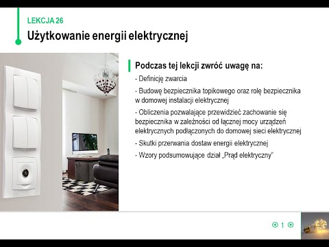 Fizyka - klasa 8 - Użytkowanie energii elektrycznej