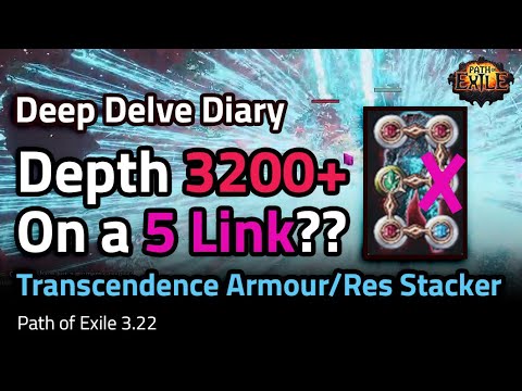 [3.22] Depth 3200+ On a 5 Link? Grand Architect & Lich Kill! - Deep Delve Diary - Path of Exile 3.22