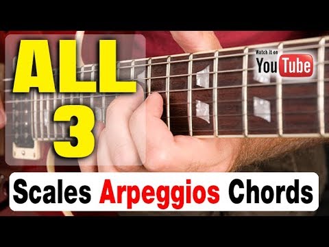 GUITAR DRILL: Scales, Arpeggios, Chords [HIT ALL 3]