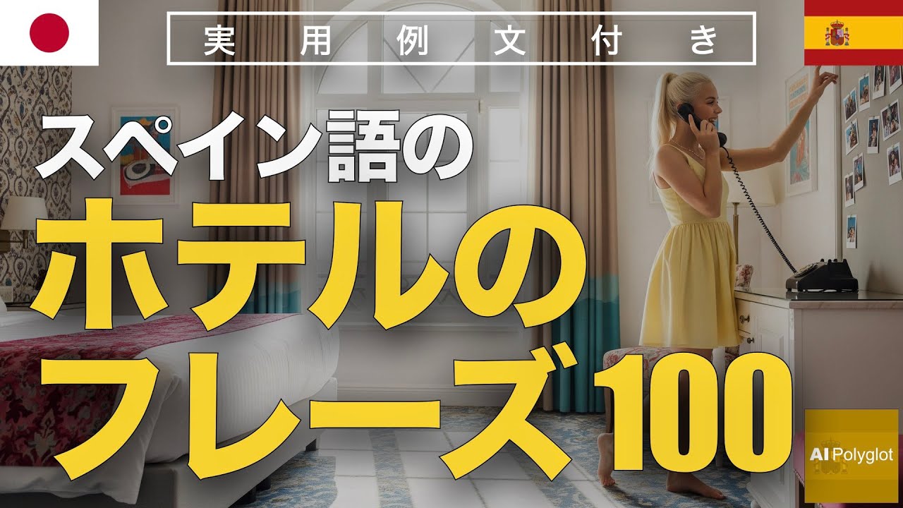 スペイン語のホテルのフレーズ100 | 聞き流し | Spanish | 実用例文付き episode artwork