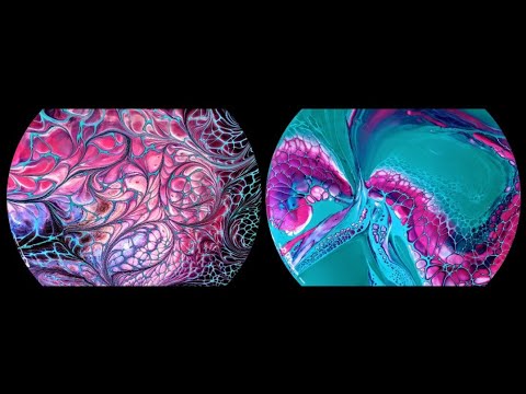 (117) Double Video/Two Different Effects With Turquoise CA ~ #TLP ~ Sheleeart Acrylic Pour Tutorials