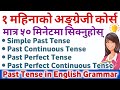 Past Tense बुझ्ने सजिलो तरिका | Simple Past/Continuous/Perfect & Perfect Continuous Tens
